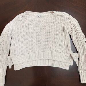 Candie's Women's Cream Knit Sweater